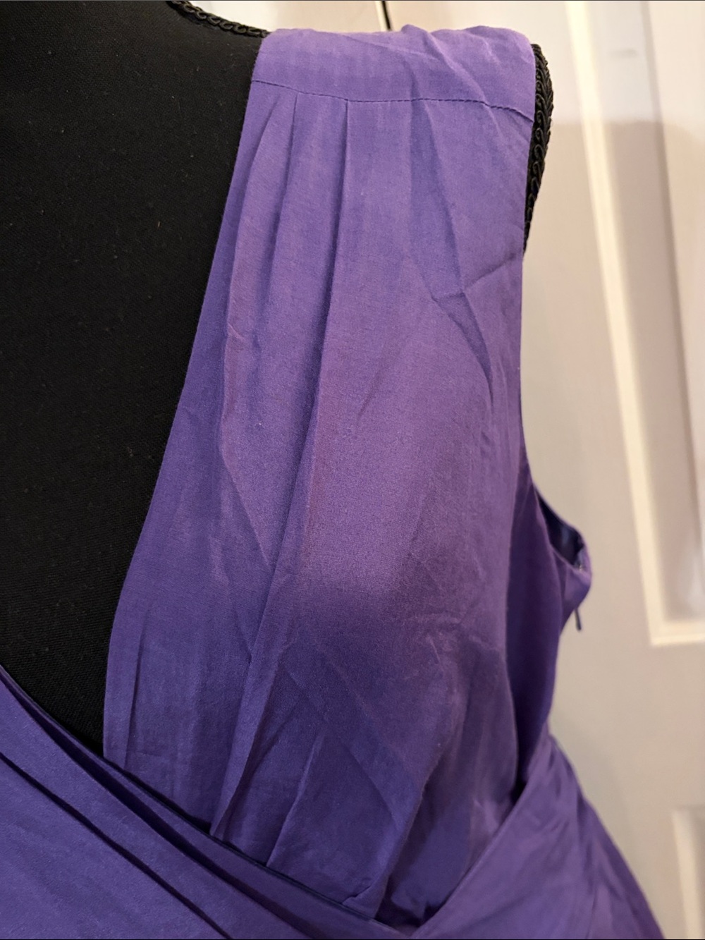 Jones New York Purple Floral Fit and Flare Midi Dress - Picture 4 of 9